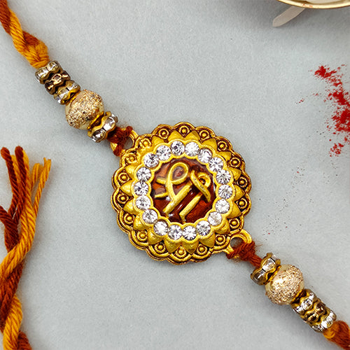 Shree named round shape rakhi