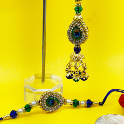 Peacock Feather Rakhi and Chhuda Rakhi