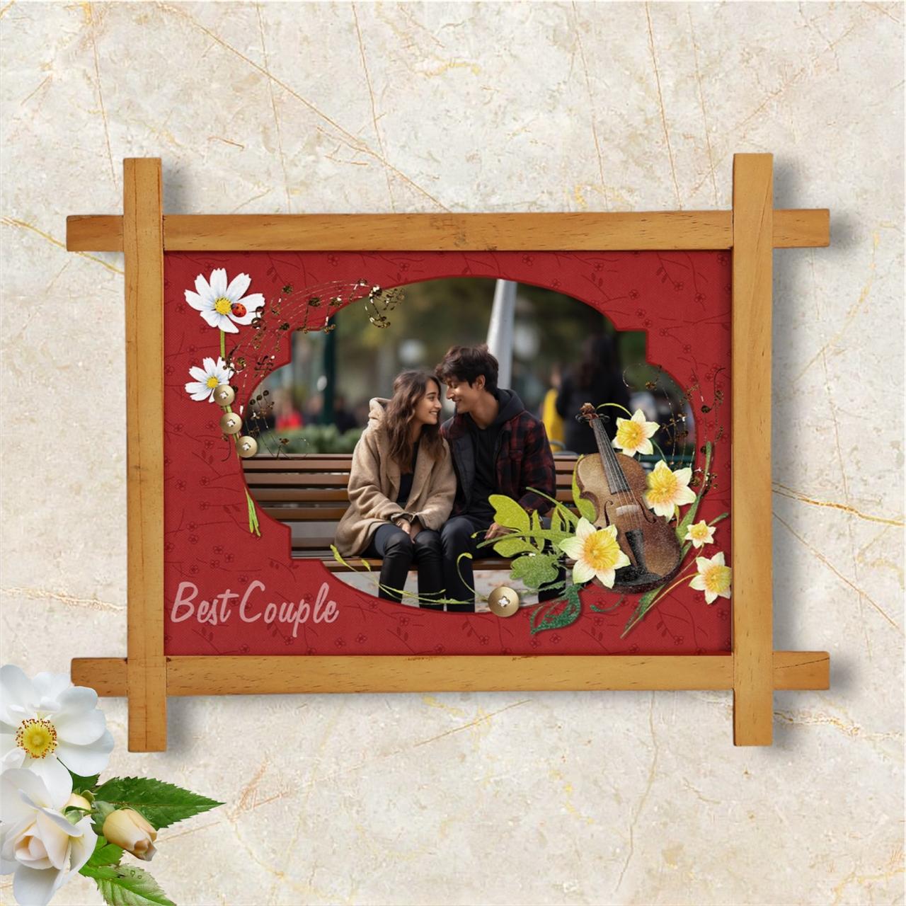 Personalized Photo Wooden Frame For Best couple