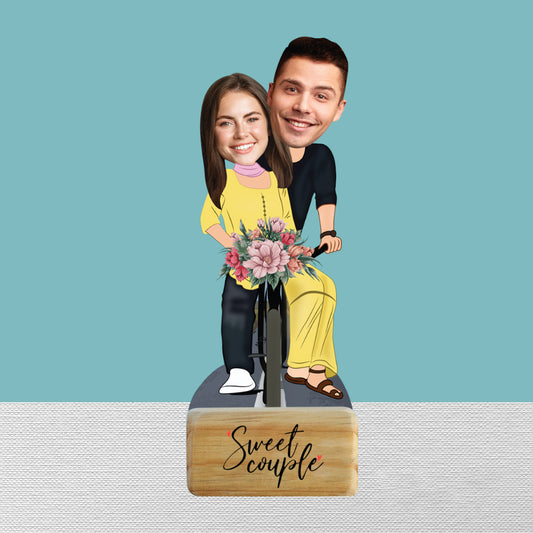 sweet couple caricature