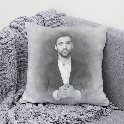 Personalized sketch Effect Satin Pillow