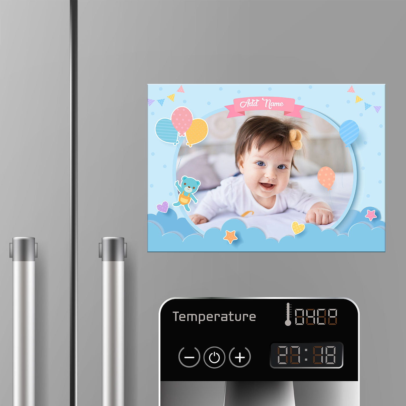 Personalize Baby Photo Fridge Magnet