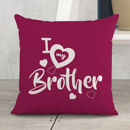 I love my brother Satin Pillow