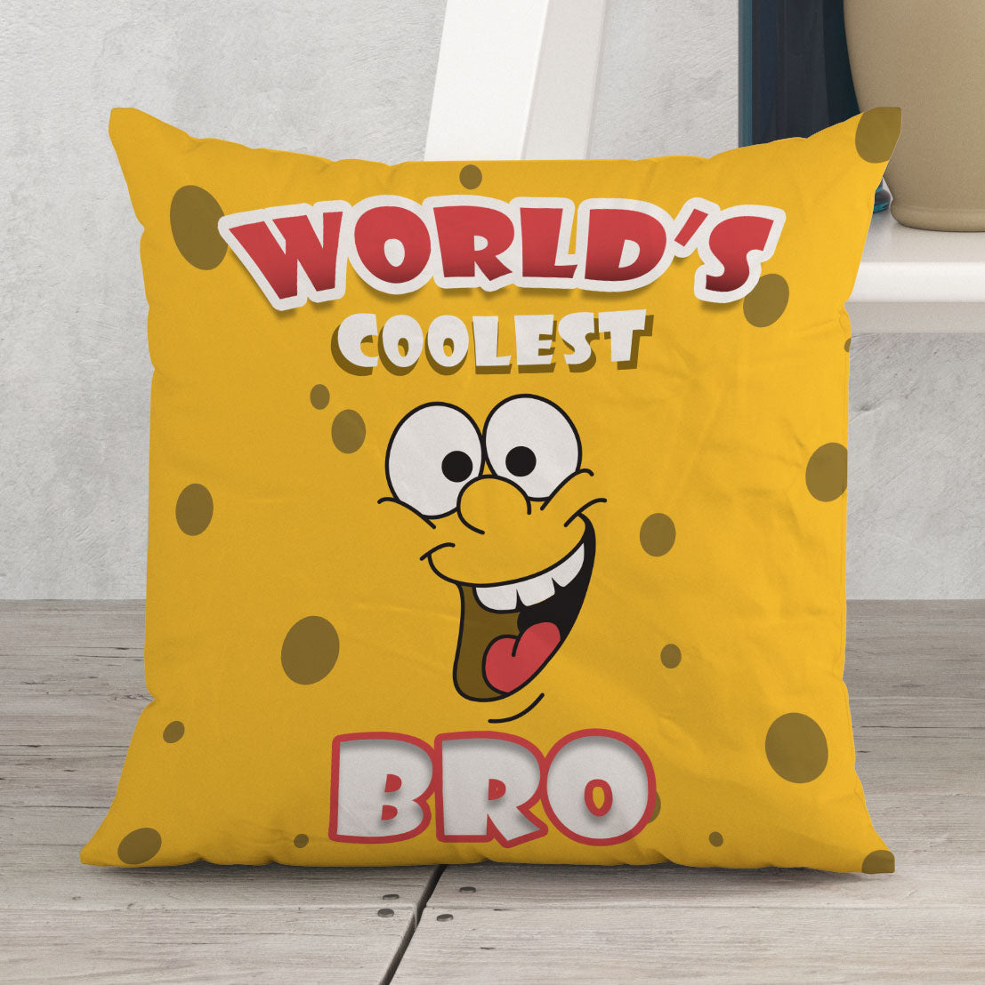 World's coolest bro Satin Pillow