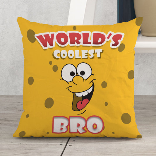 World's coolest bro Satin Pillow