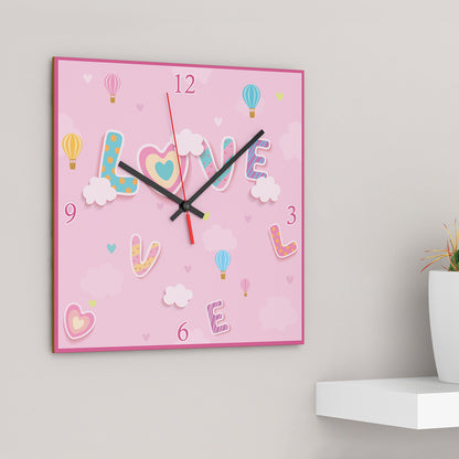 Square Love  Table Clock