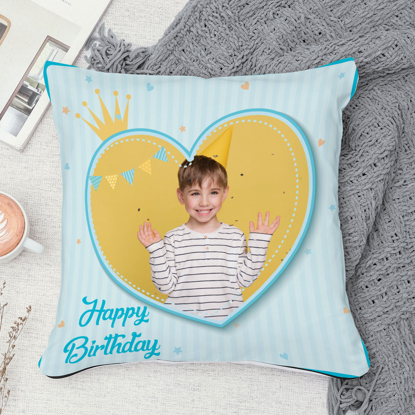 Personalize Happy Birthday Special Pillow