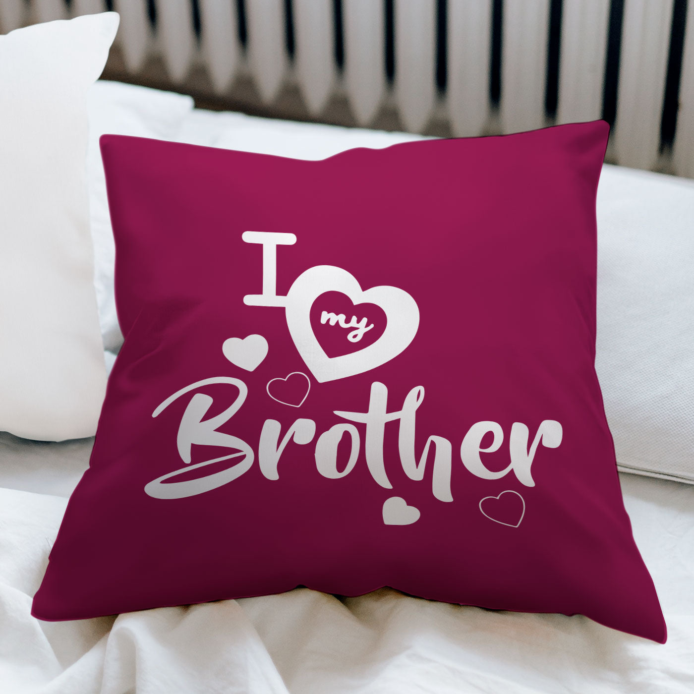 I love my brother Satin Pillow