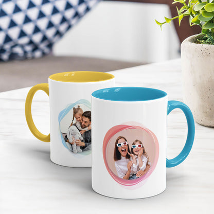 Personalize mom & dad mug