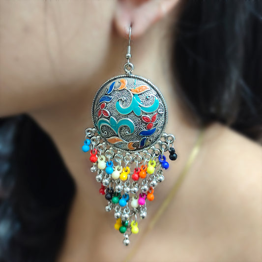 Colorful earnings for casual wear